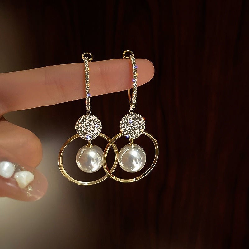 Pendientes de perlas de lujo
