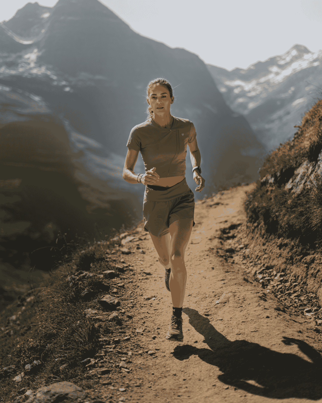 AYUR-FIT movement gear on a Swiss trail run