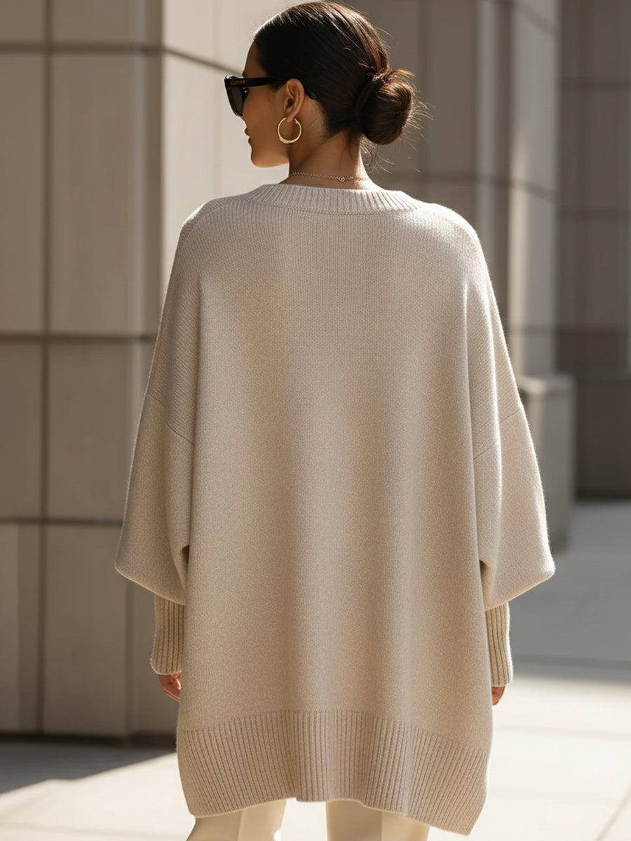 Jennifer | Jersey Oversize de Cuello Amplio