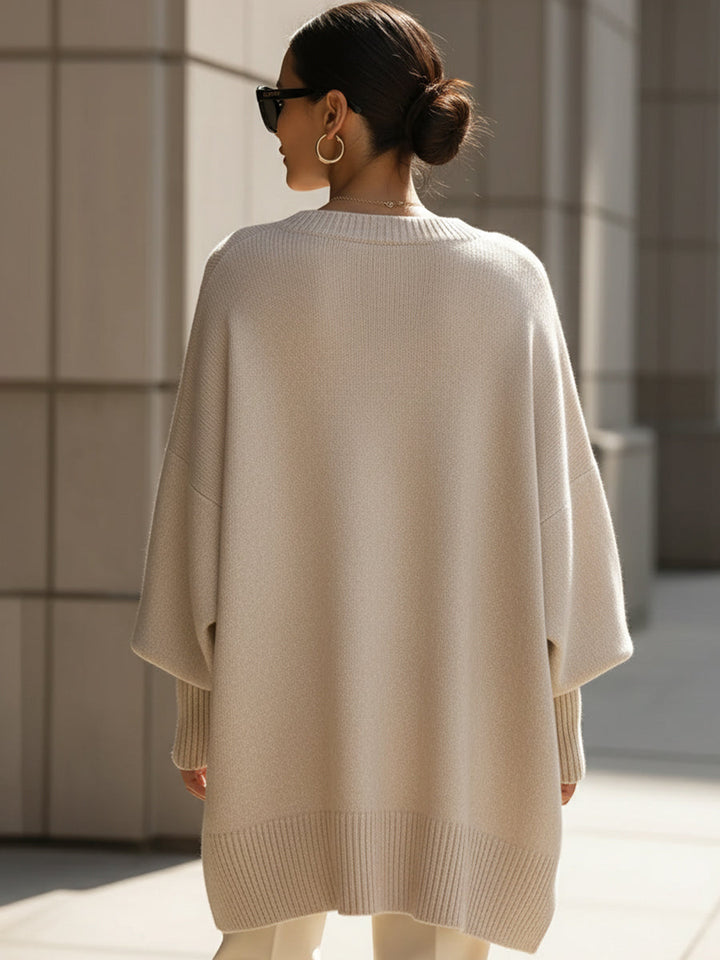 Jennifer | Jersey Oversize de Cuello Amplio
