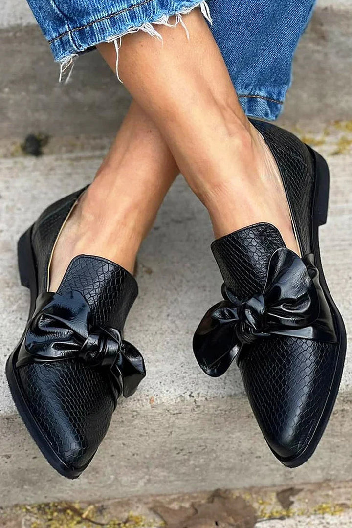 Celeste | Mocasines con Lazo