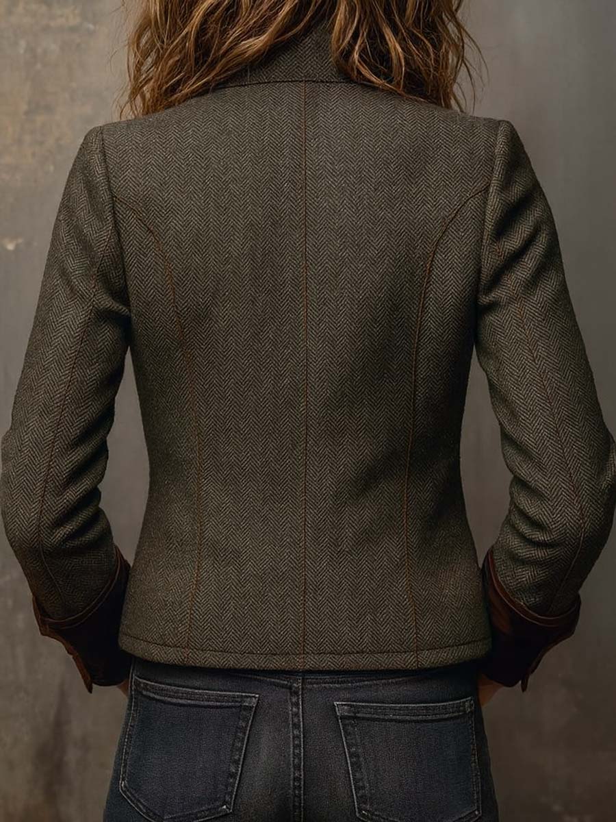 Honorine | Blazer Vintage Chevron