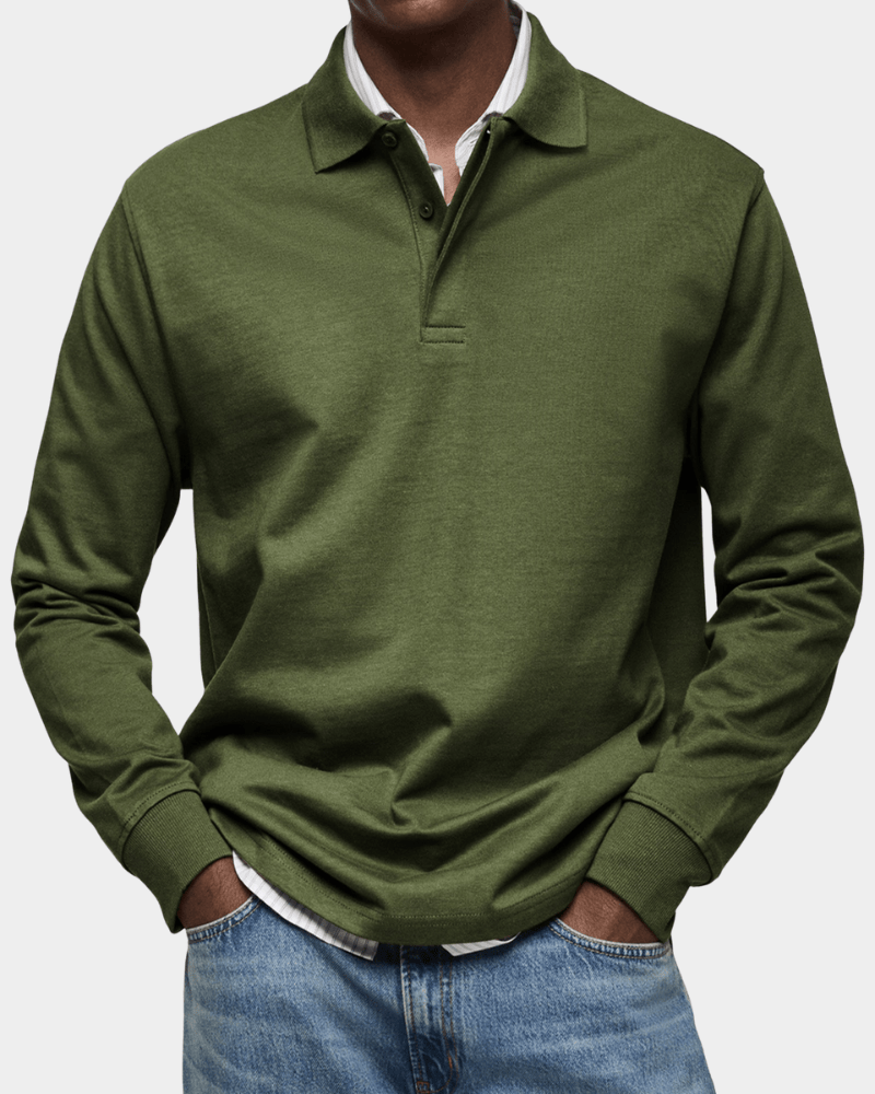 Polo de Otoño de Punto Texturizado