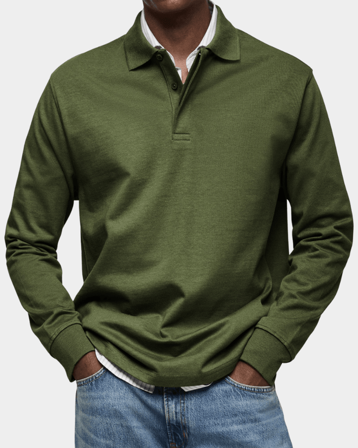Polo de Otoño de Punto Texturizado