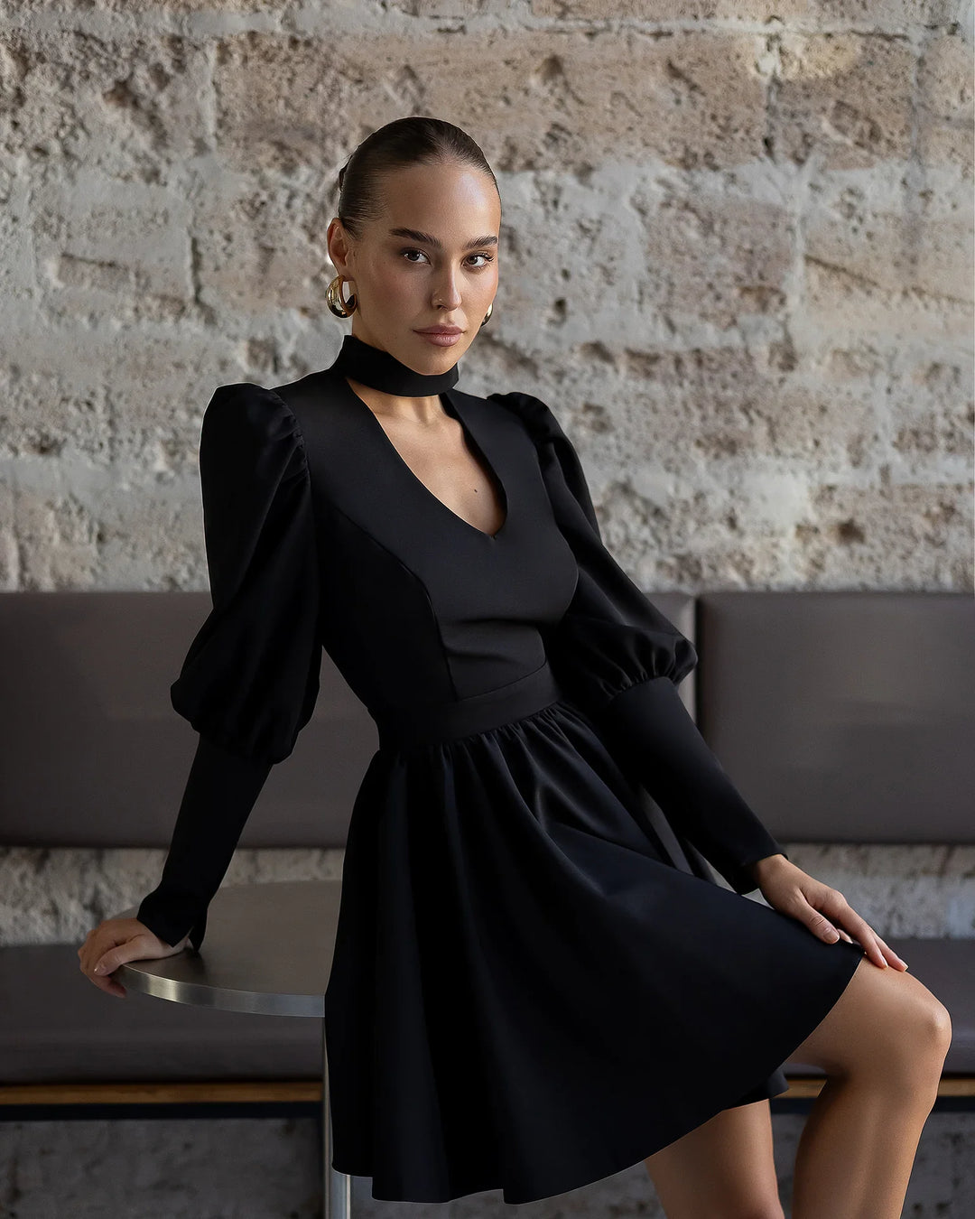 Amarah Black Mini Dress