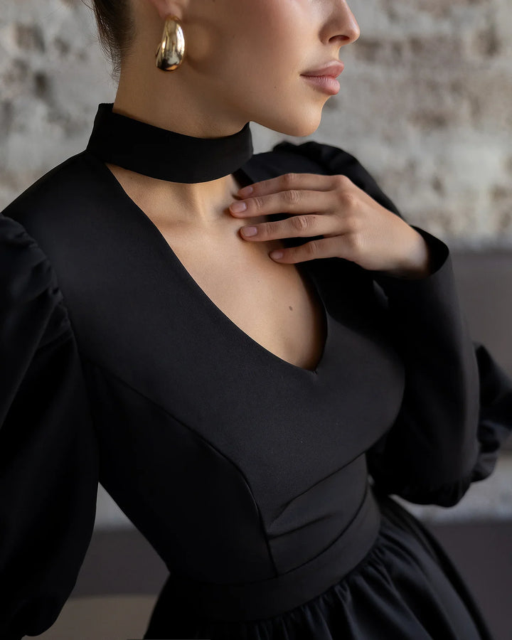 Amarah Black Mini Dress