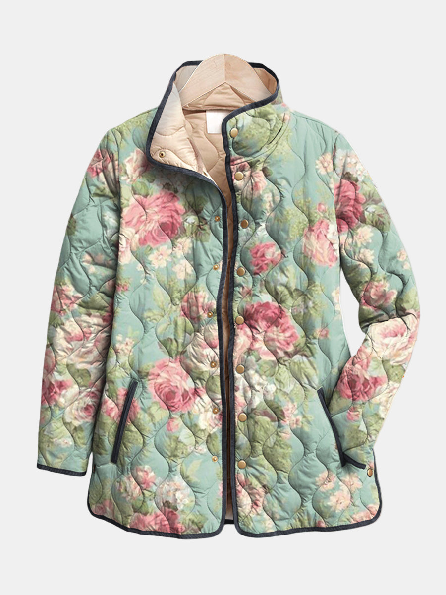 Clara | Chaqueta Acolchada de Rosas