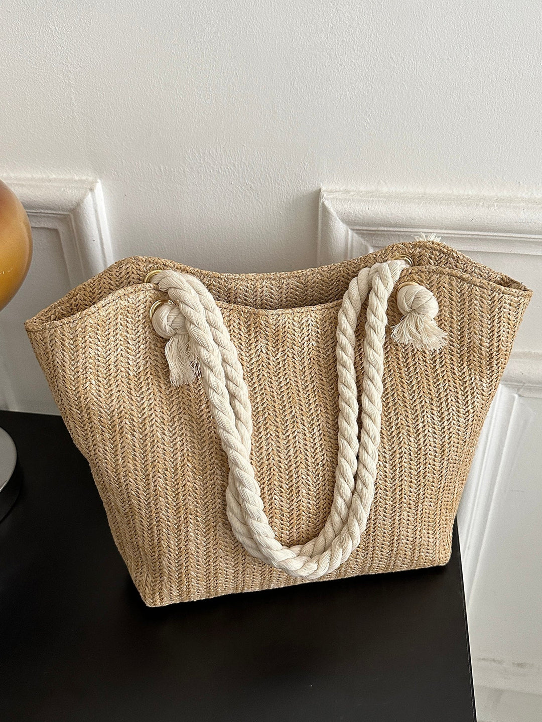 Candela | Bolso de Paja Trenzada Plegable