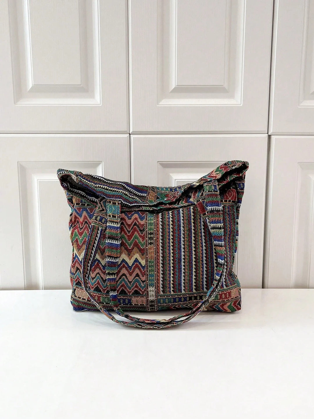 Lucía | Bolso Bandolera de Lino a Cuadros