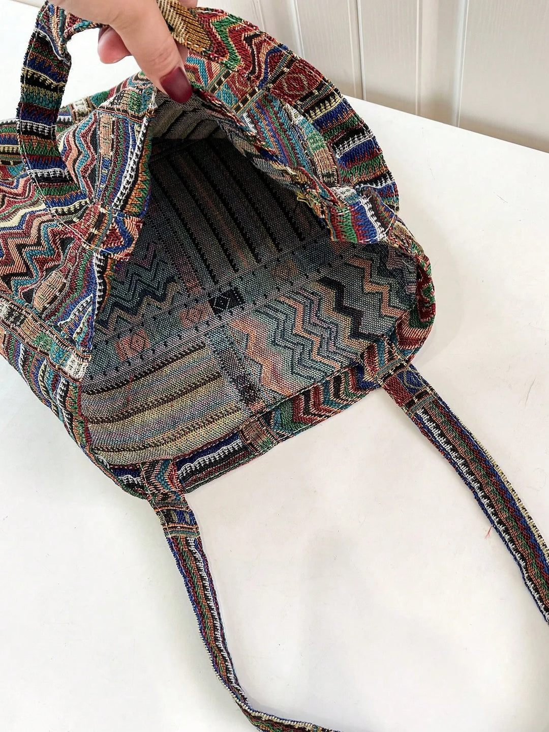 Lucía | Bolso Bandolera de Lino a Cuadros