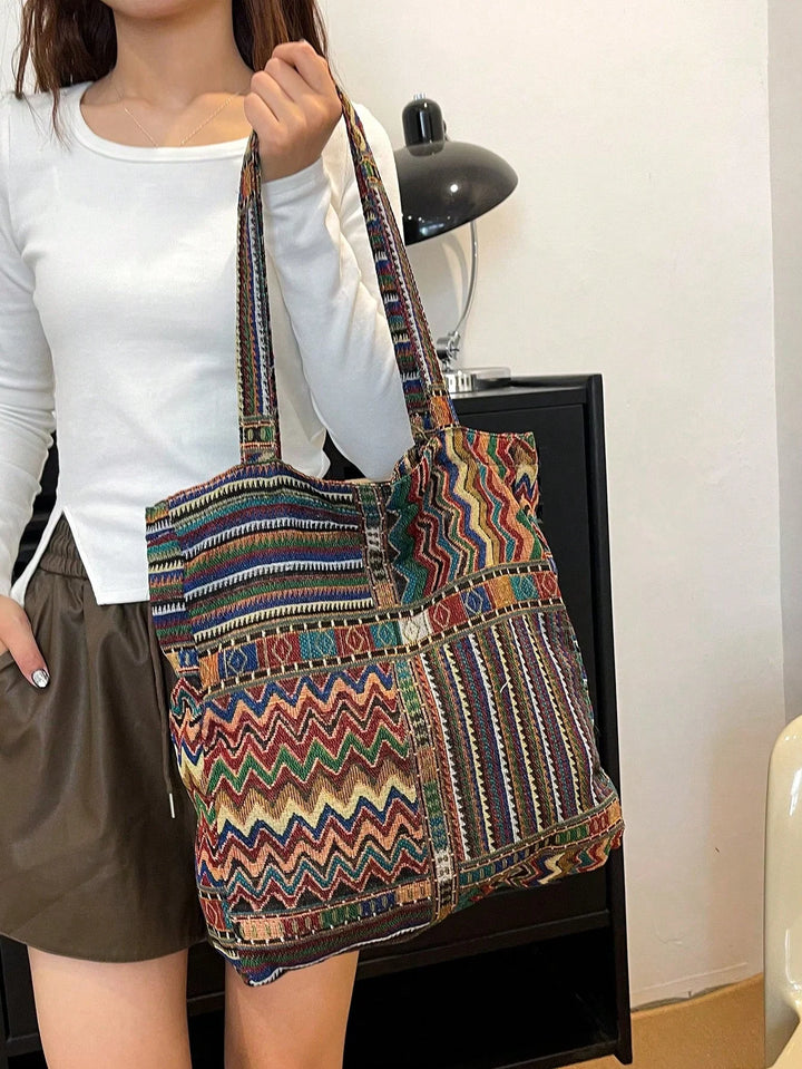 Lucía | Bolso Bandolera de Lino a Cuadros