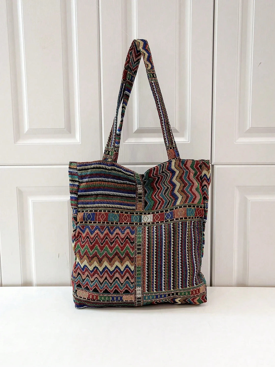 Lucía | Bolso Bandolera de Lino a Cuadros