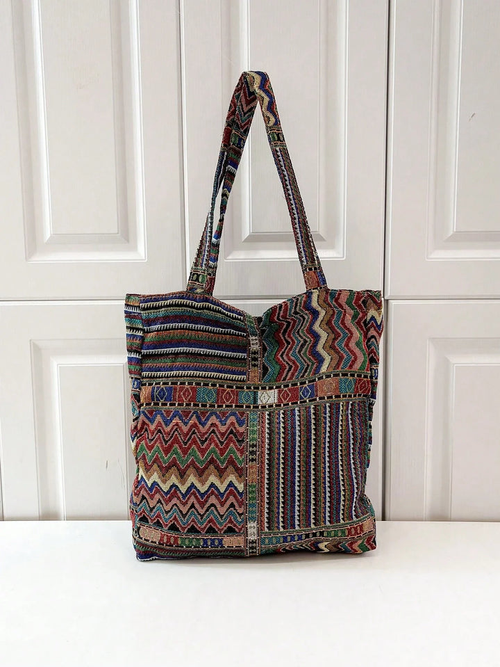 Lucía | Bolso Bandolera de Lino a Cuadros