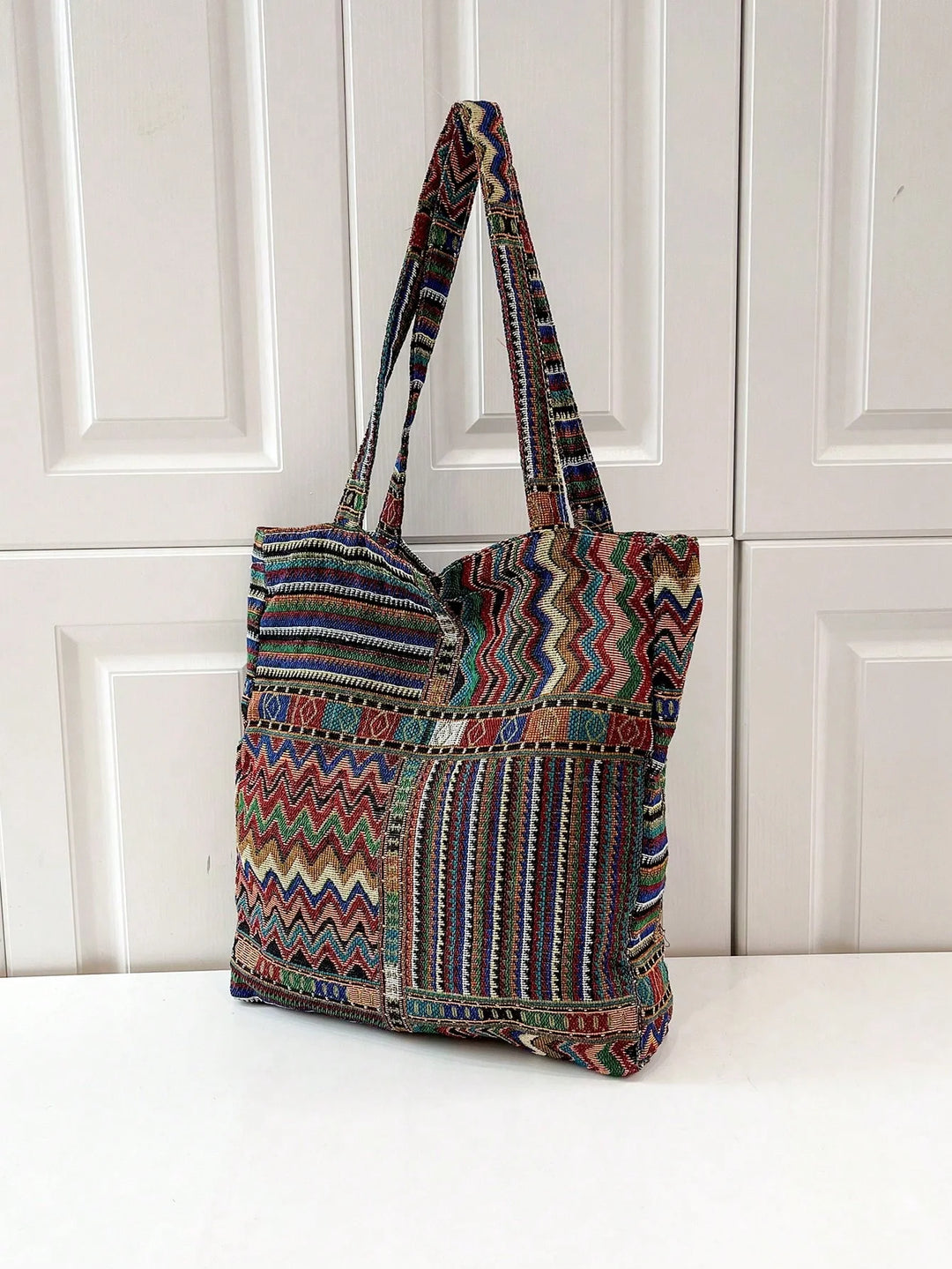 Lucía | Bolso Bandolera de Lino a Cuadros