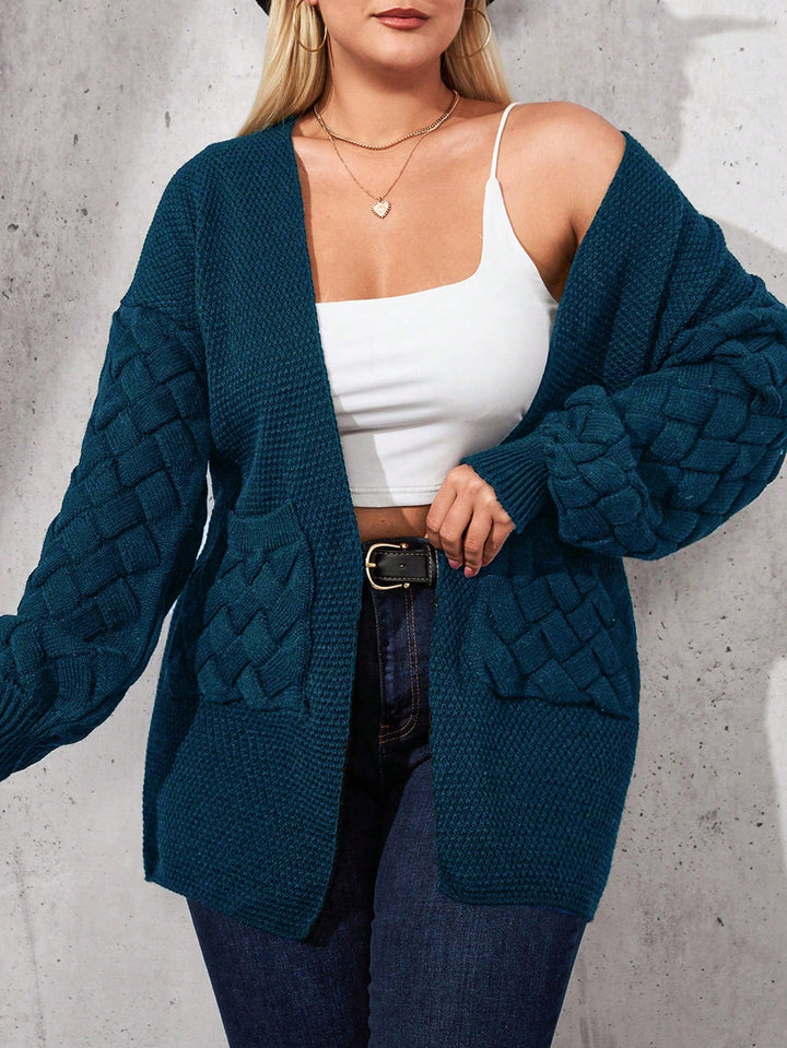 Bárbara | Cárdigan Curvy Abierto con Bolsillos