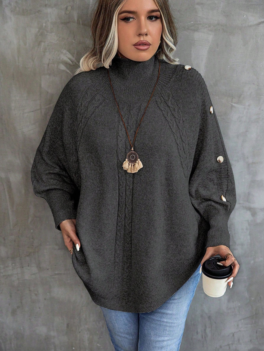 Micaela | Jersey Curvy de Canalé con Botones