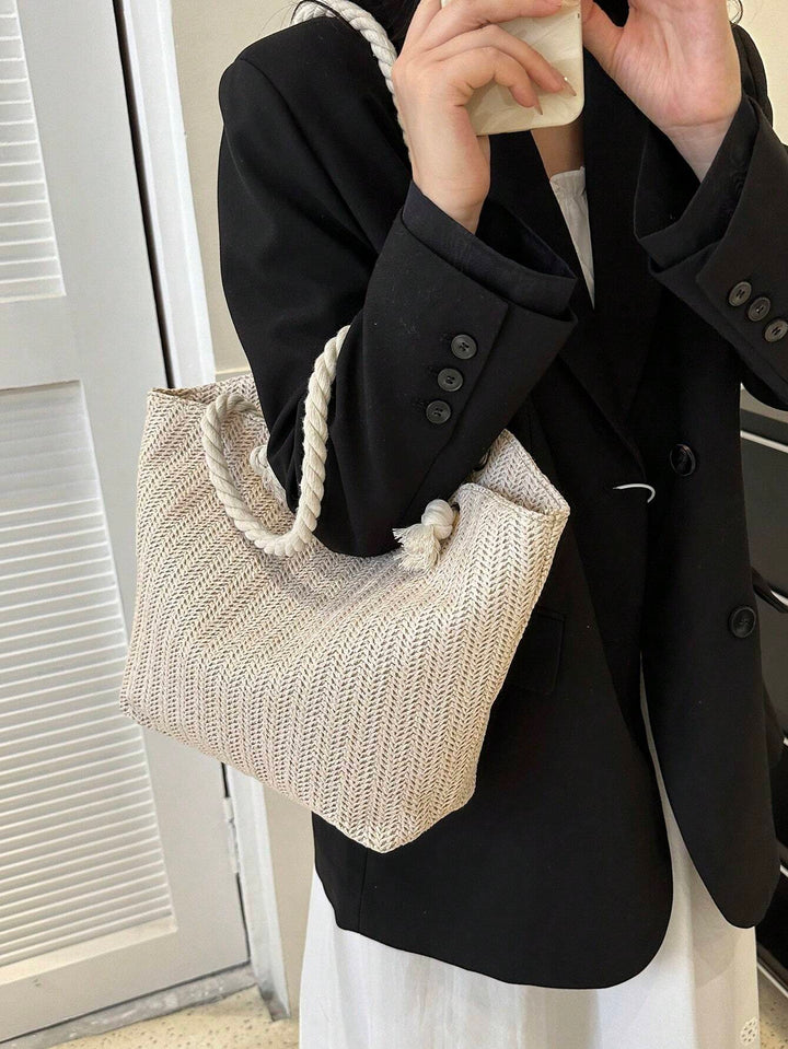 Candela | Bolso de Paja Trenzada Plegable