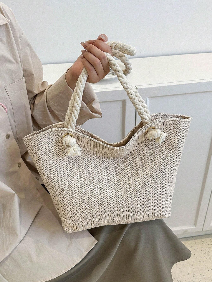 Candela | Bolso de Paja Trenzada Plegable
