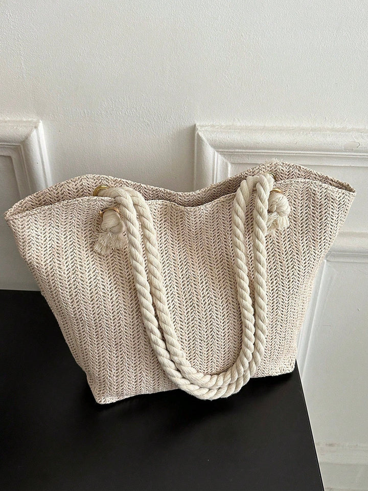 Candela | Bolso de Paja Trenzada Plegable