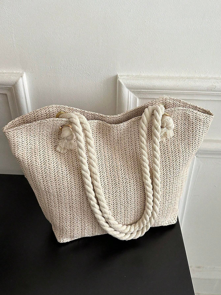 Candela | Bolso de Paja Trenzada Plegable