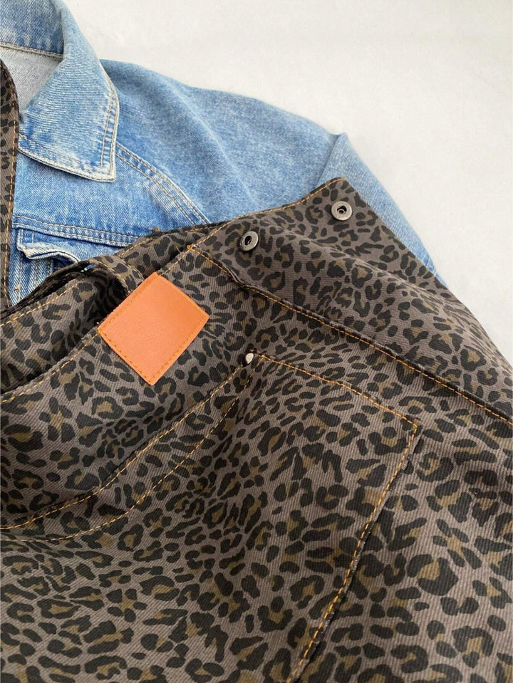 Andrea | Bolso de Leopardo de Gran Capacidad