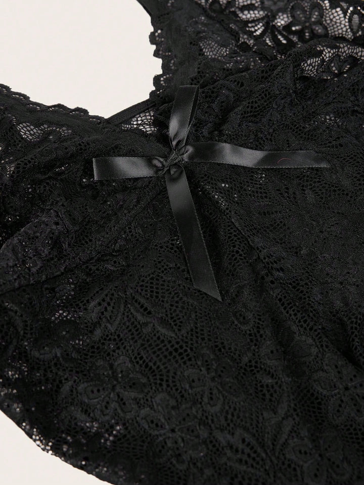 Body teddy curvy de encaje estilo babydoll