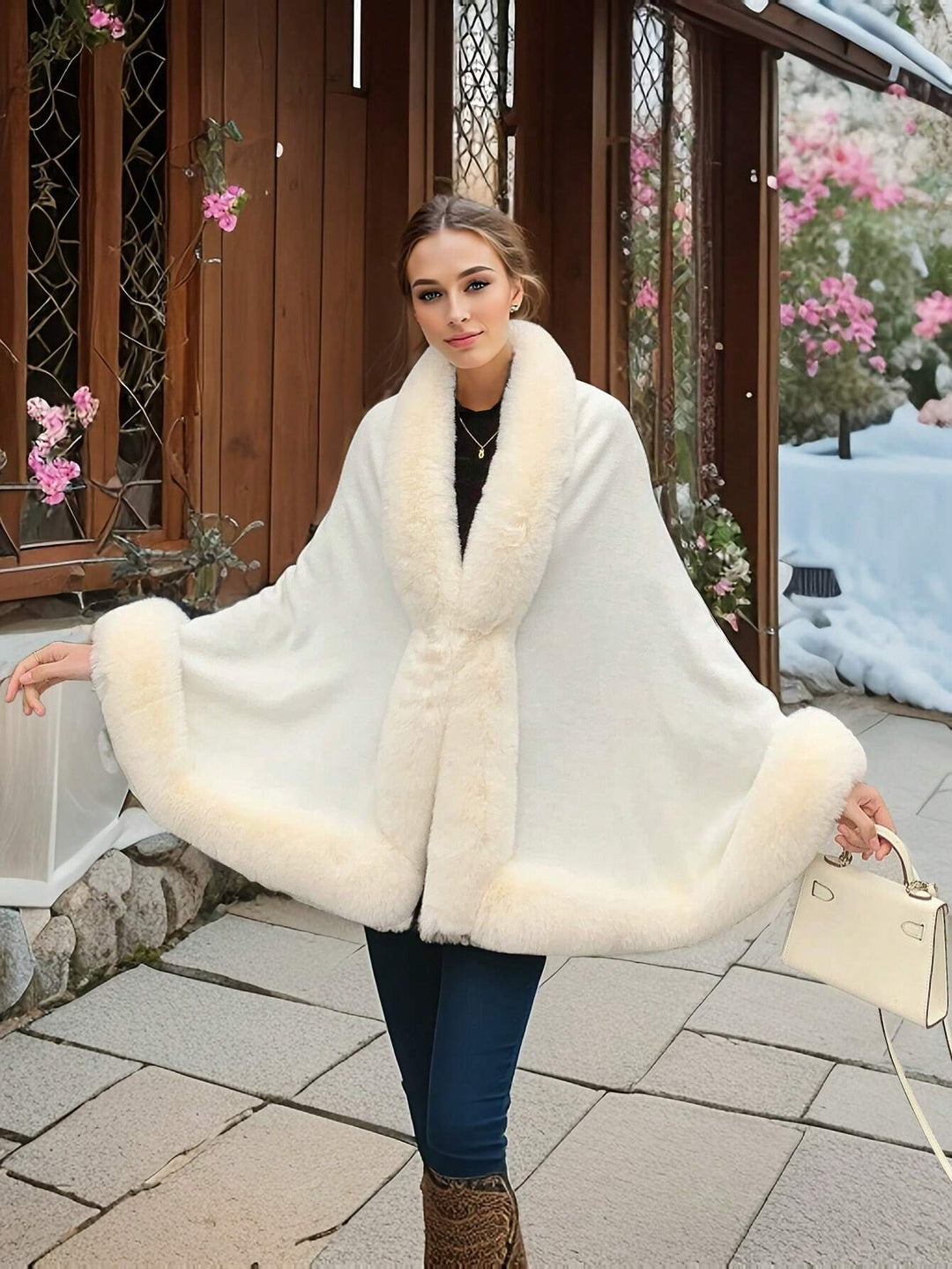 Amalia | Chal Curvy de Punto de Estilo Vintage