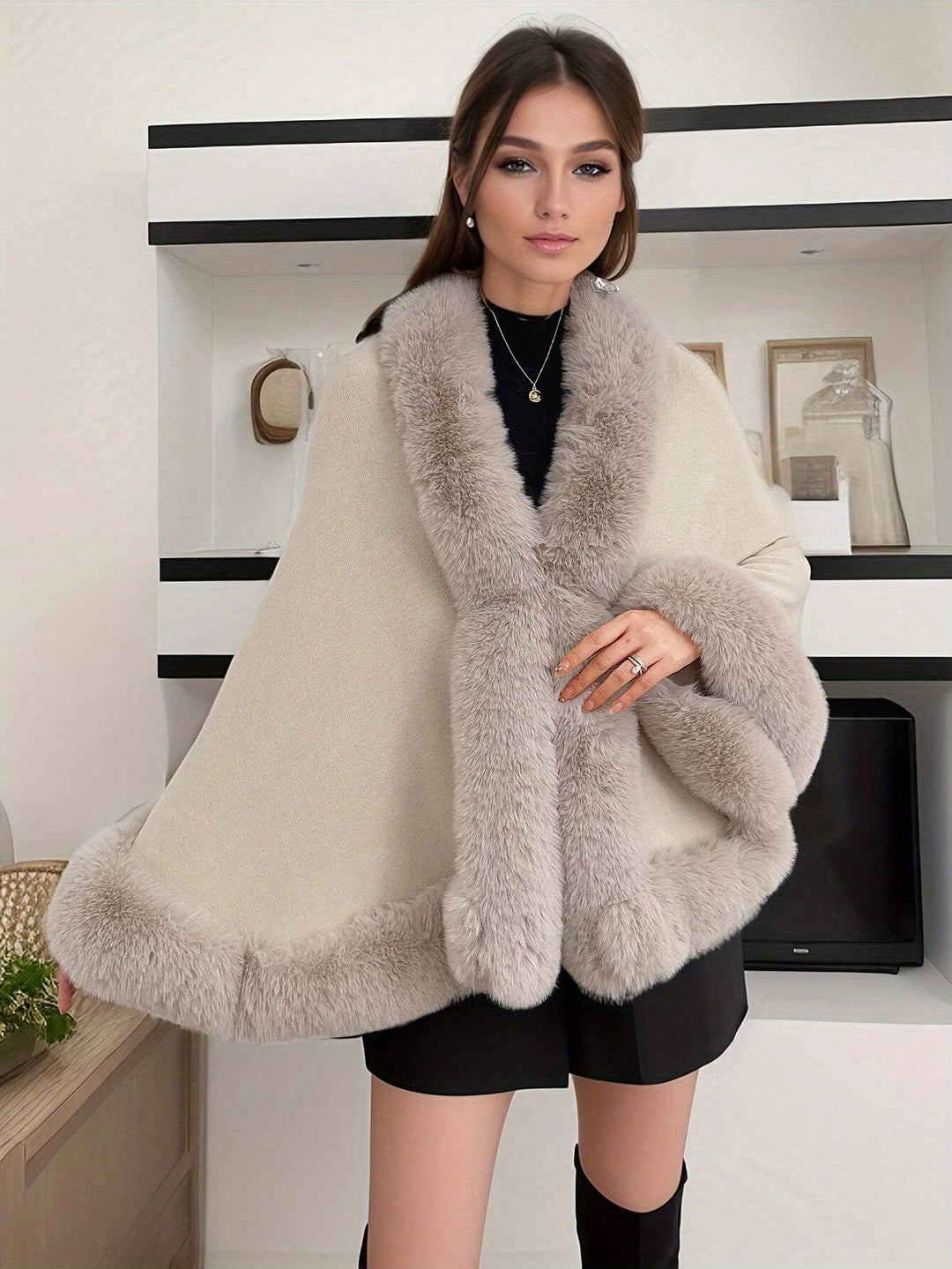 Amalia | Chal Curvy de Punto de Estilo Vintage