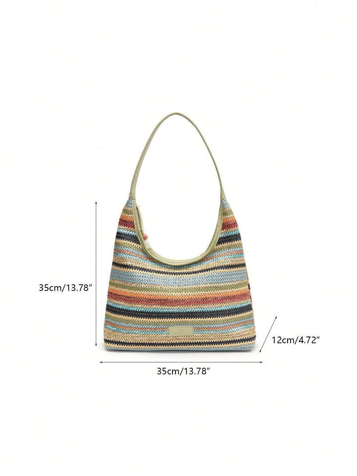 Isabela | Bolso Bandolera Tejido a Rayas