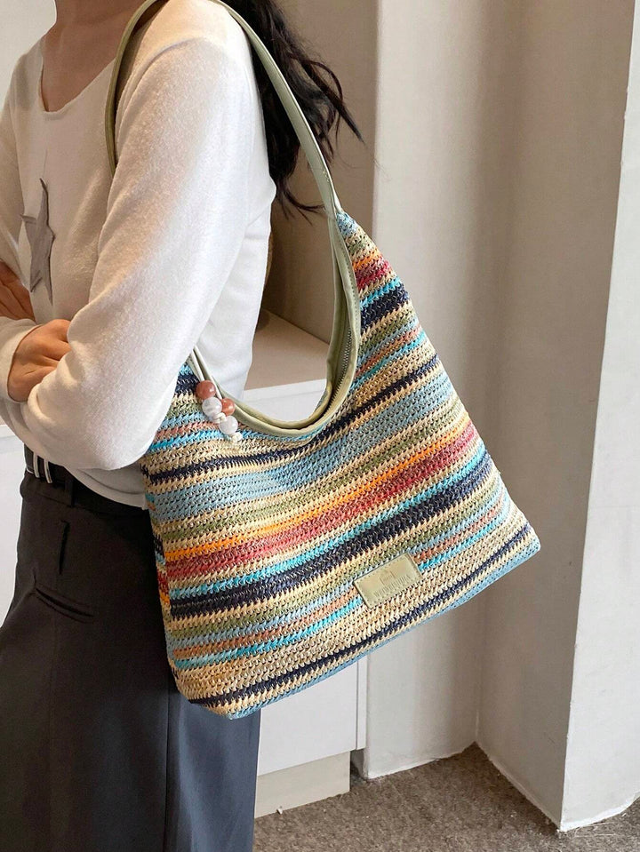 Isabela | Bolso Bandolera Tejido a Rayas