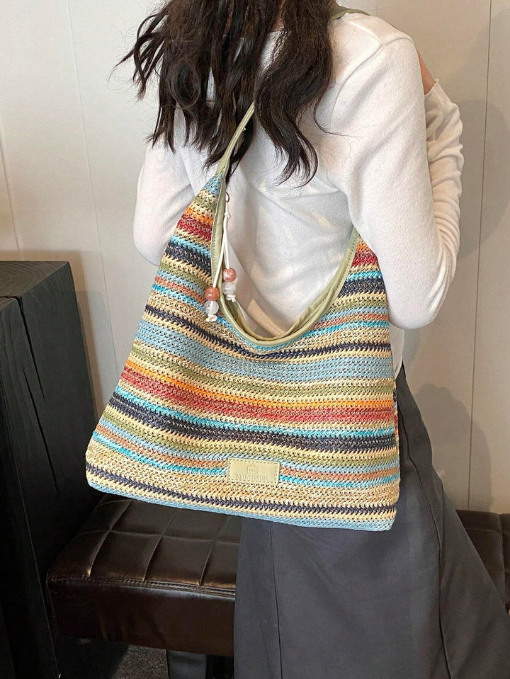 Isabela | Bolso Bandolera Tejido a Rayas