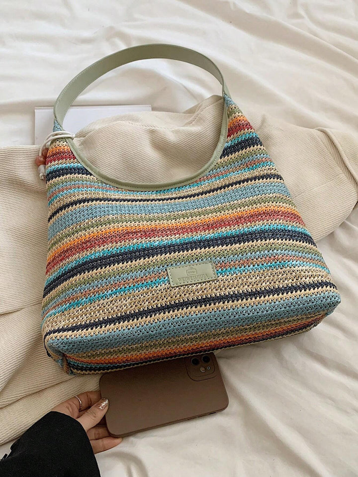 Isabela | Bolso Bandolera Tejido a Rayas