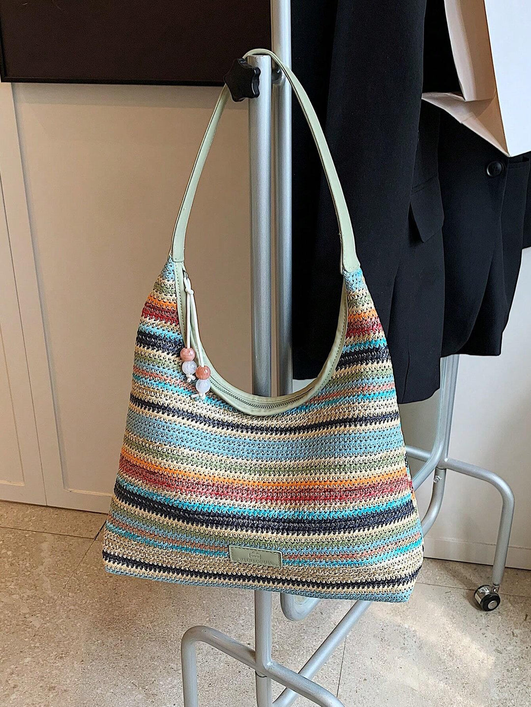 Isabela | Bolso Bandolera Tejido a Rayas