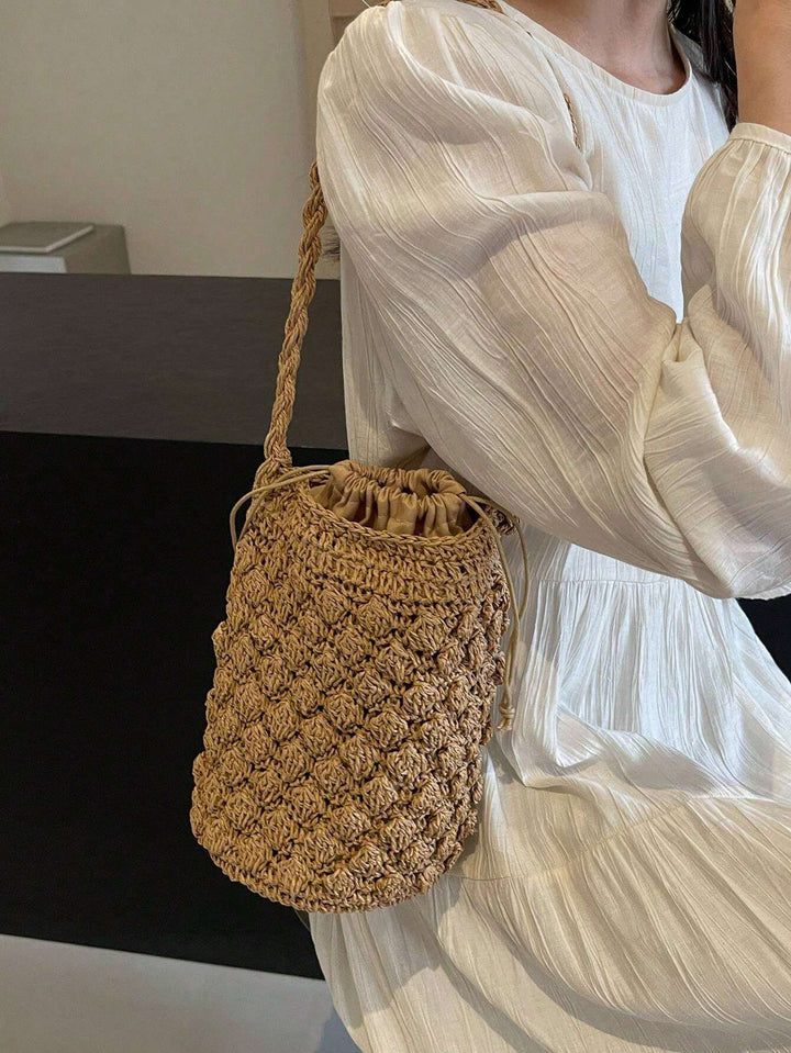 Pilar | Bolso Bombonera de Paja Trenzada