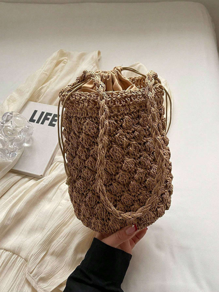 Pilar | Bolso Bombonera de Paja Trenzada