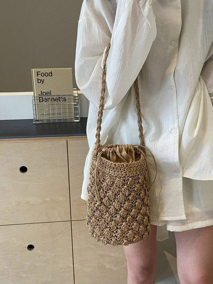 Pilar | Bolso Bombonera de Paja Trenzada
