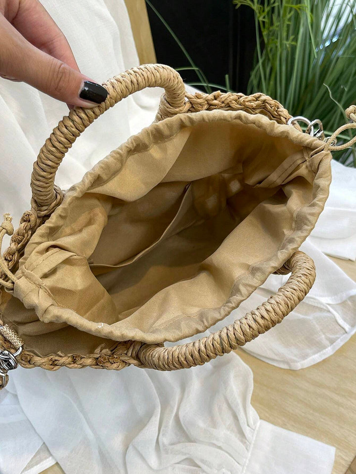 Rocío | Bolso de Media Luna de Paja