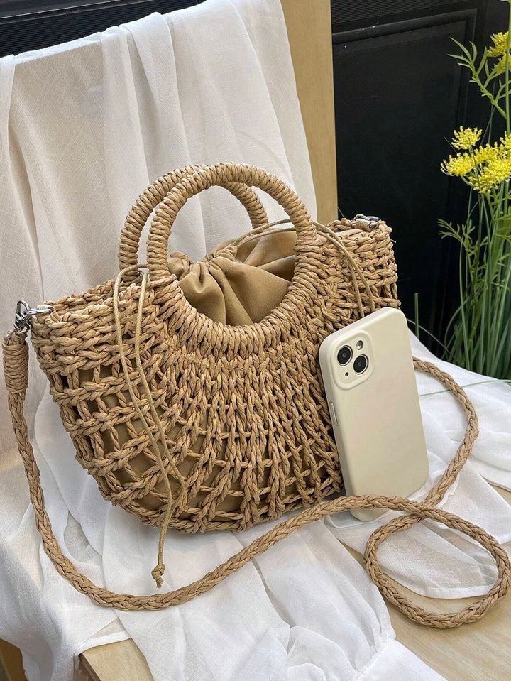 Rocío | Bolso de Media Luna de Paja