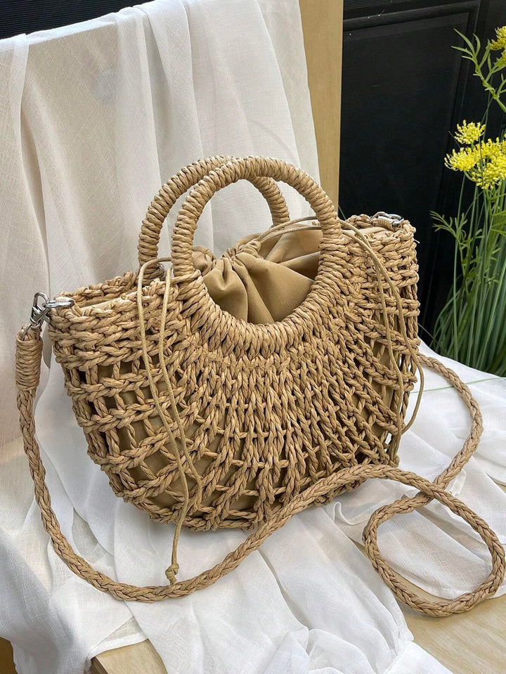 Rocío | Bolso de Media Luna de Paja
