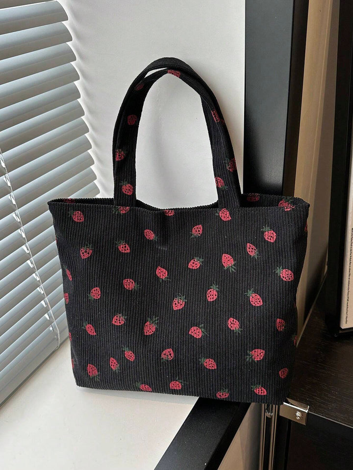 Sara | Bolso de Pana con Fresas