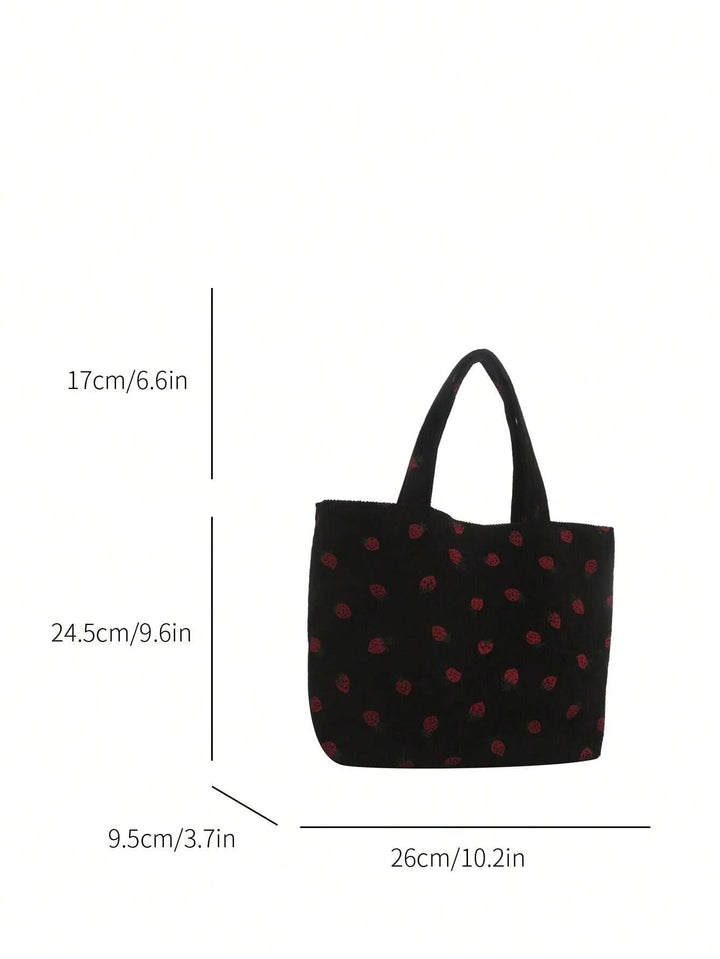 Sara | Bolso de Pana con Fresas