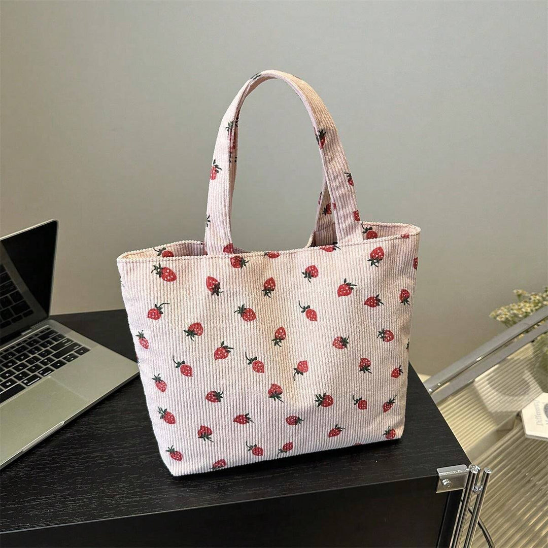 Sara | Bolso de Pana con Fresas