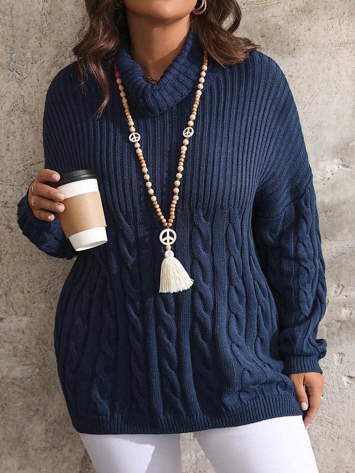Belén | Jersey Curvy Liso de Cuello Alto