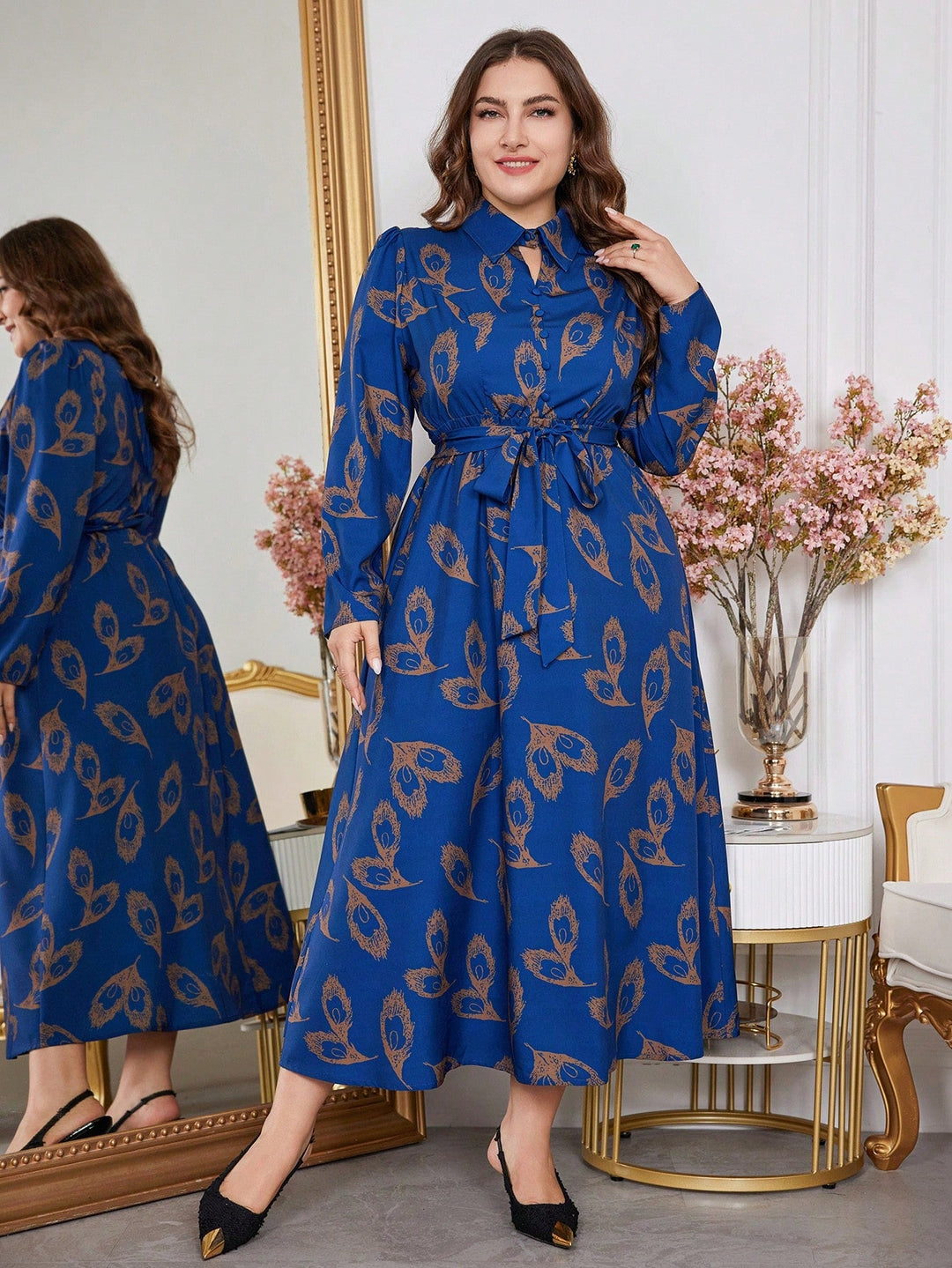 Beatriz | Vestido Camisero Curvy de Corte Evasé