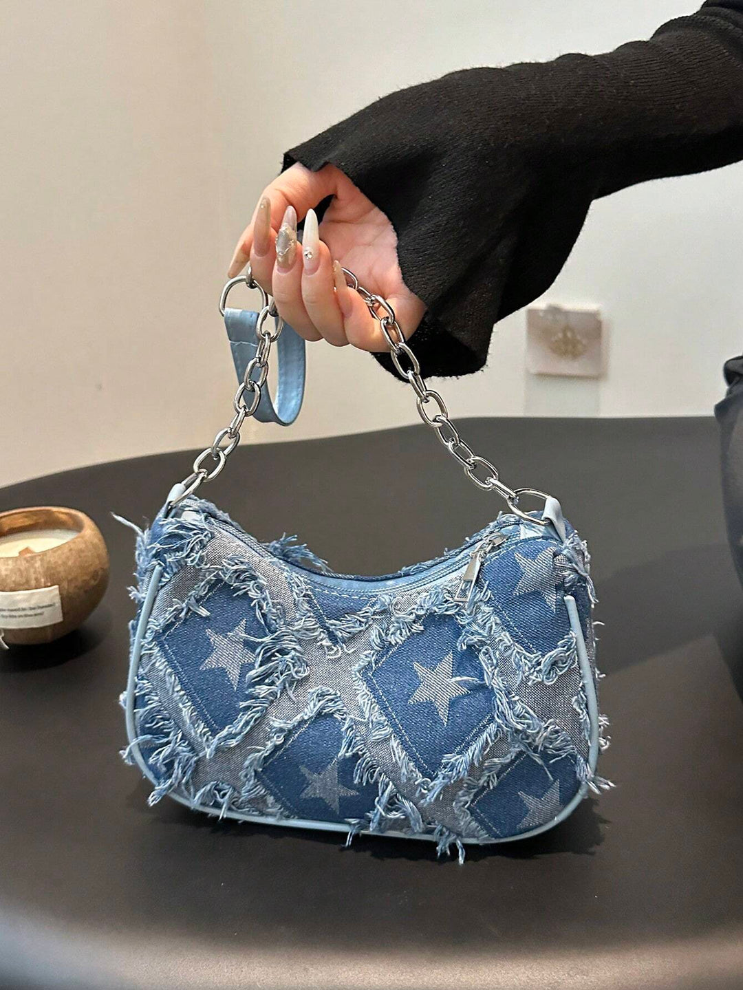 Dalia | Bolso Baguette Vaquero