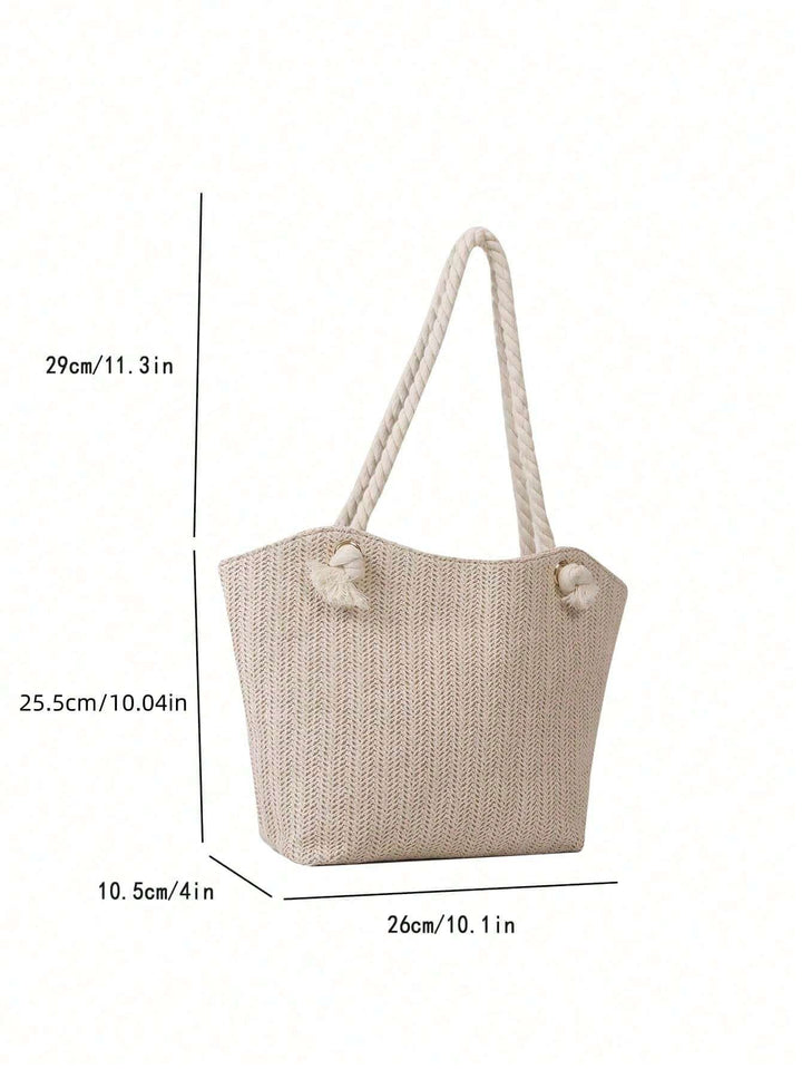 Candela | Bolso de Paja Trenzada Plegable