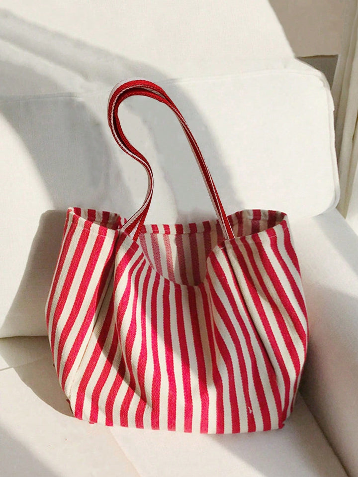 Marta | Bolso Tote de Lona a Rayas