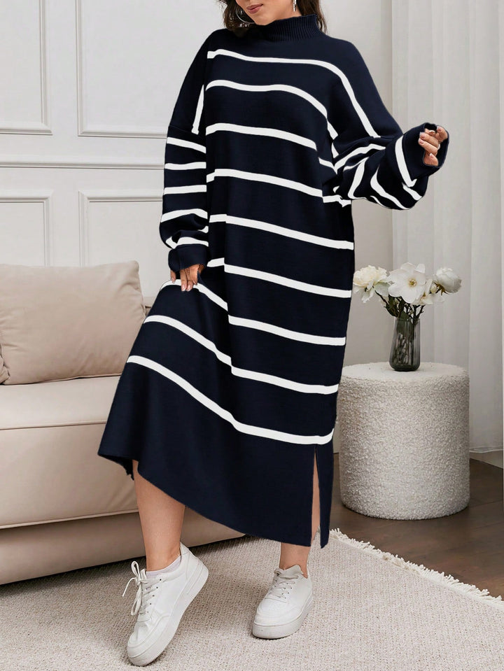 Inés | Vestido Jersey Curvy de Manga Abullonada