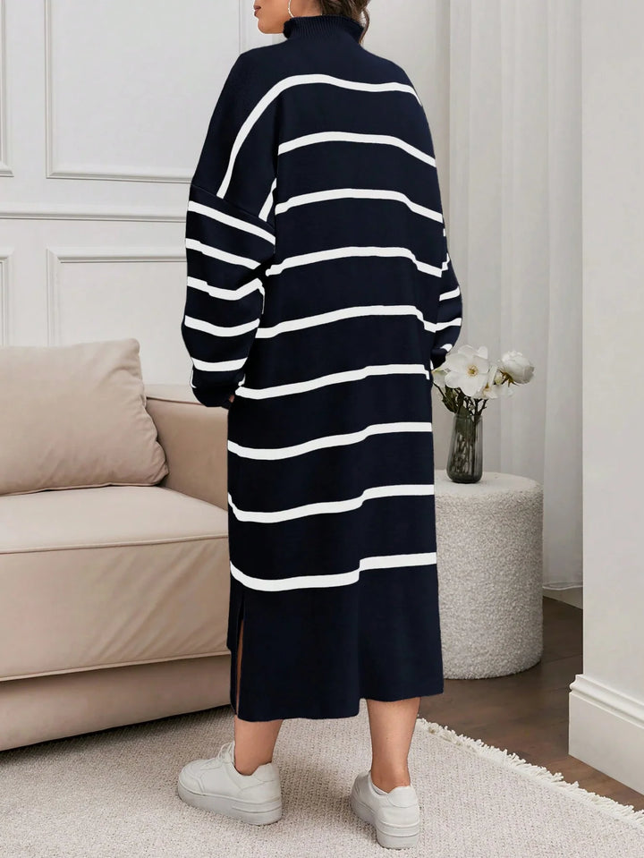 Inés | Vestido Jersey Curvy de Manga Abullonada