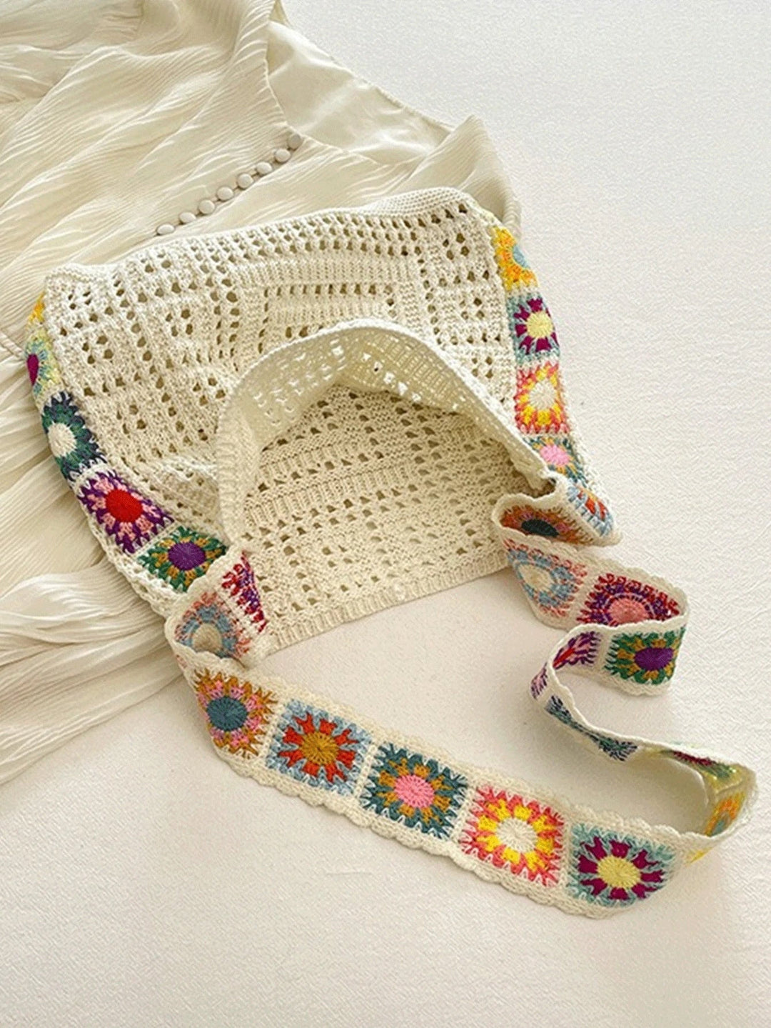 Marisol | Bolso de Punto Bohemio Floral